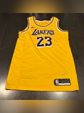 Los Angeles Lakers LeBron James Icon Edition Swingman Jersey - Nike Dri-Fit - 40